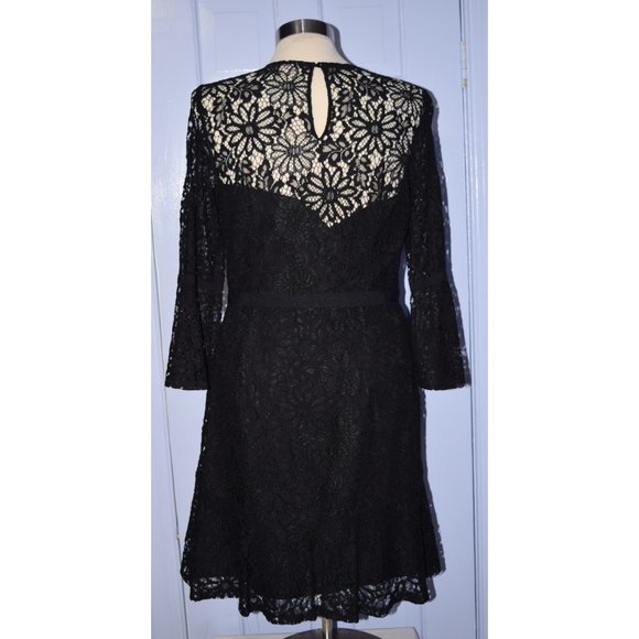 Nanette Lepore Black lace dress size 8 - Picture 5 of 9